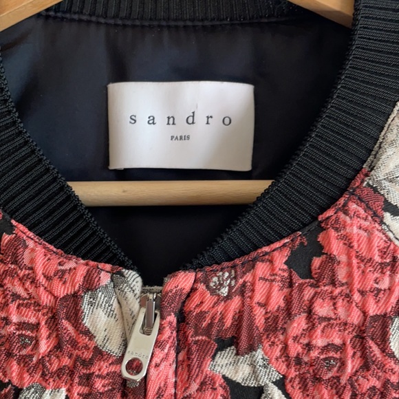 Sandro Floral Bomber Jacket - Picture 3 of 7